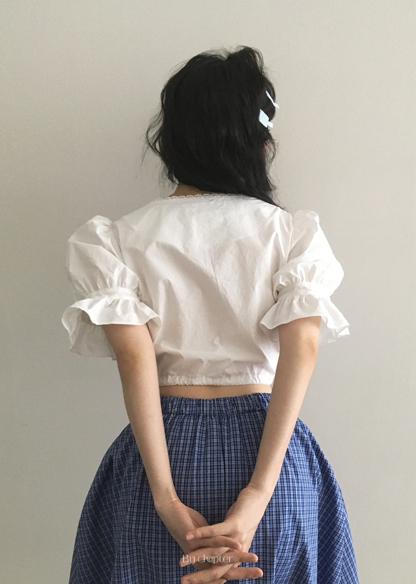 BY CHAPTER韓國代購㊣女裝新品職業推薦時尚真品襯衫蕾絲衫Chapter襯衫/蕾絲衫