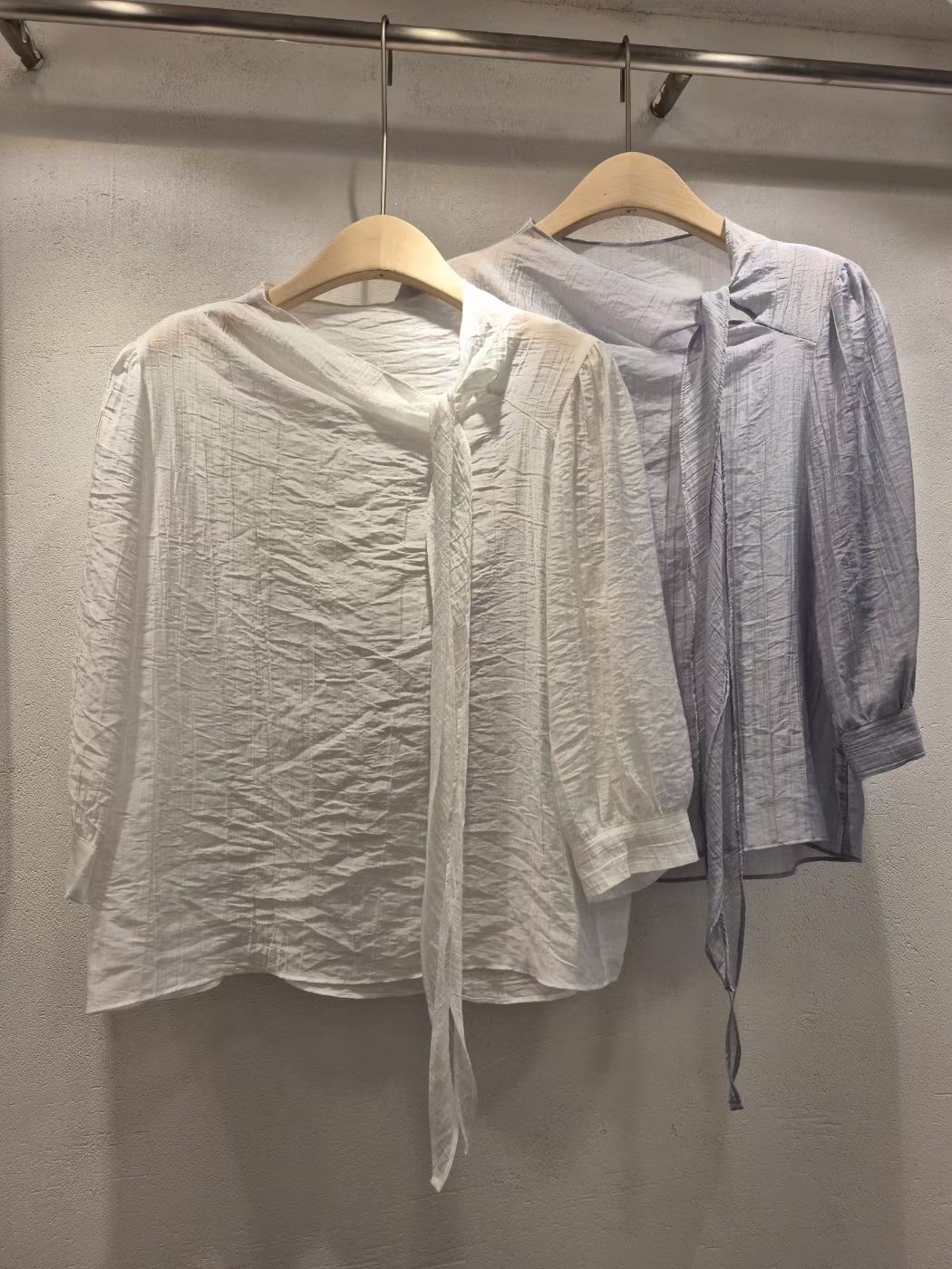 VIVIANLEE韓國直郵㊣女士新品25春夏休閑人氣襯衫蕾絲衫透明VIVIANLEE襯衫/蕾絲衫