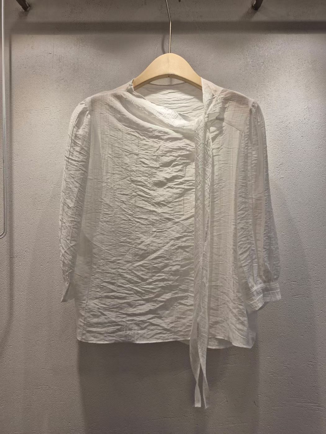 VIVIANLEE韓國直郵㊣女士新品25春夏休閑人氣襯衫蕾絲衫透明VIVIANLEE襯衫/蕾絲衫圖色2