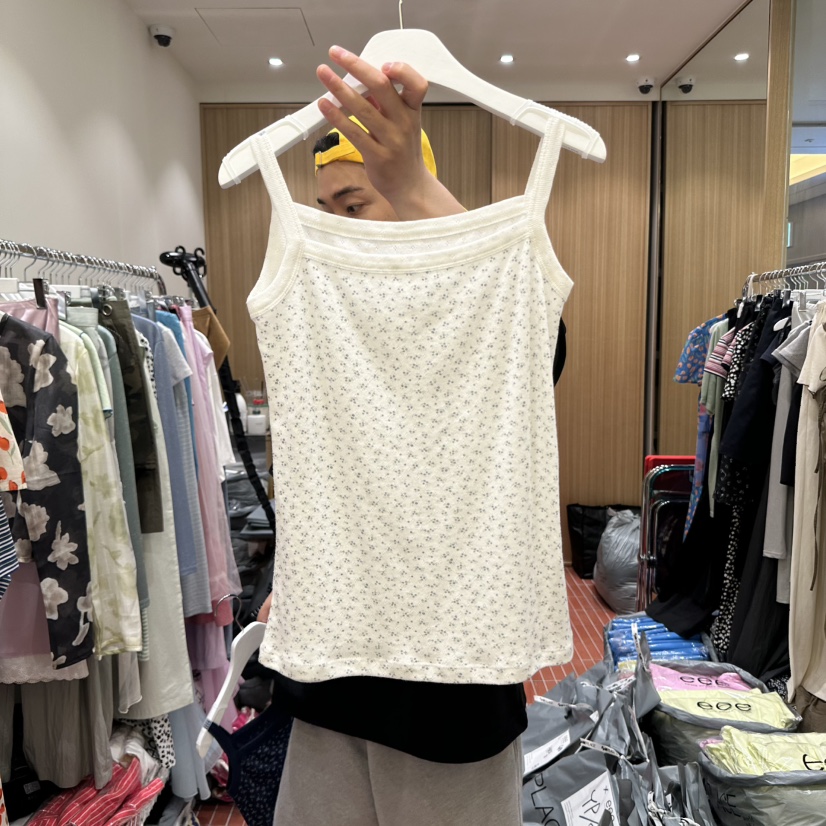 E/E/E東大門㊣實拍女裝新款休閑真品人氣熱賣時尚吊帶背心E/E/E吊帶/背心