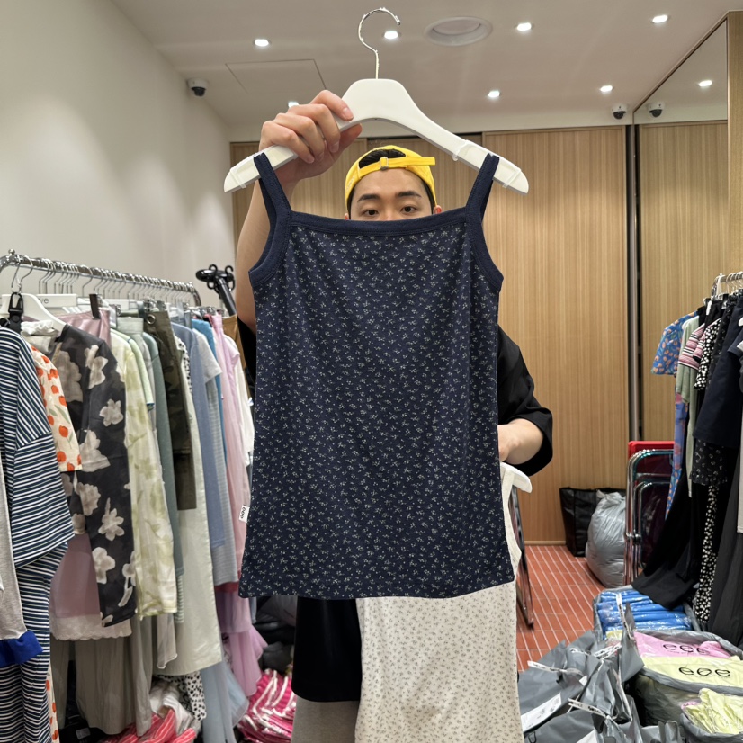 E/E/E東大門㊣實拍女裝新款休閑真品人氣熱賣時尚吊帶背心E/E/E吊帶/背心圖色2