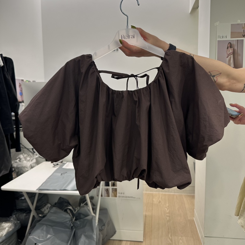 REIRAI東大門㊣直郵女裝新品時尚真品25春夏職業襯衫蕾絲衫Reirai襯衫/蕾絲衫圖色2