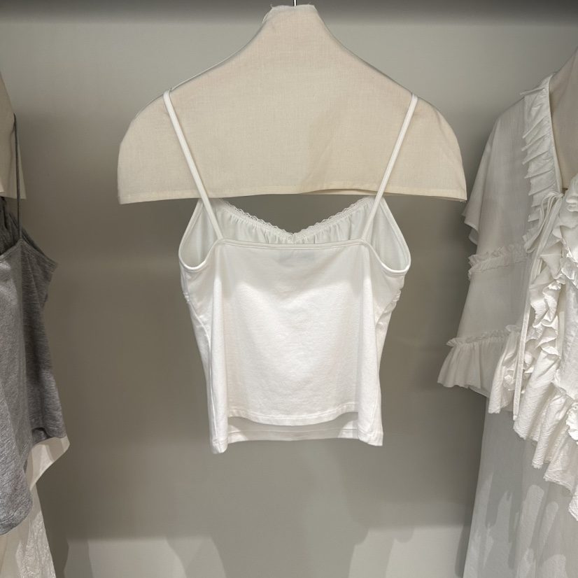 FRENCH DOOR韓國代購㊣女裝新品25春夏人氣休閑熱賣吊帶背心FRENCH DOOR吊帶/背心