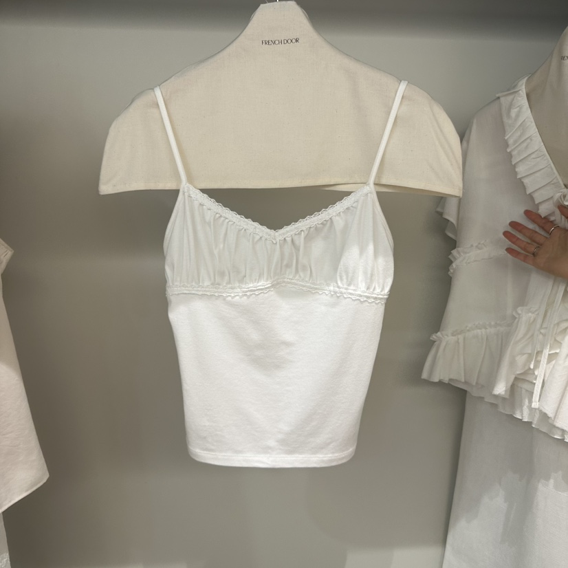 FRENCH DOOR韓國代購㊣女裝新品25春夏人氣休閑熱賣吊帶背心FRENCH DOOR吊帶/背心