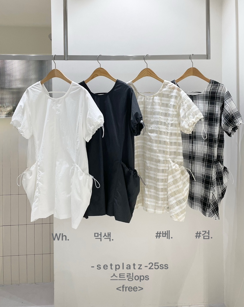 SETPLATZ韓國代購㊣女士新品職業人氣熱賣休閑真品25春夏連衣裙PLATZCLASSIC連衣裙