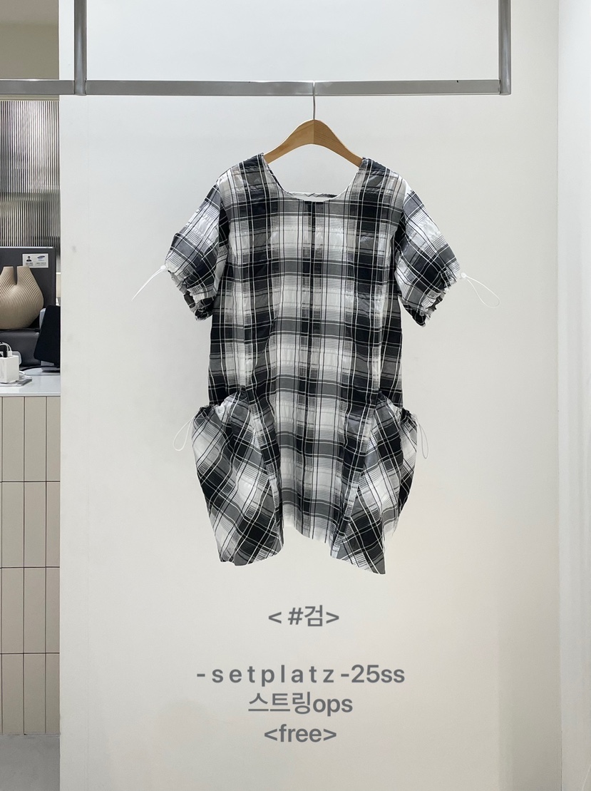 SETPLATZ韓國代購㊣女士新品職業人氣熱賣休閑真品25春夏連衣裙PLATZCLASSIC連衣裙圖色4實際價格46000