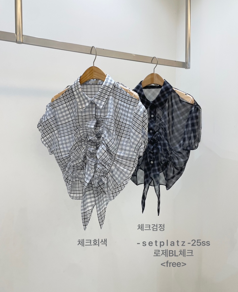 SETPLATZ韓國直郵㊣女裝新款推薦職業休閑人氣25春夏襯衫蕾絲衫PLATZCLASSIC襯衫/蕾絲衫