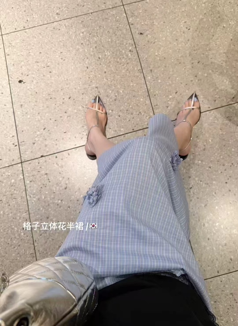 SPECIAL韓國代購㊣女士新品25春夏推薦職業休閑時尚人氣長裙SPECIAL長裙