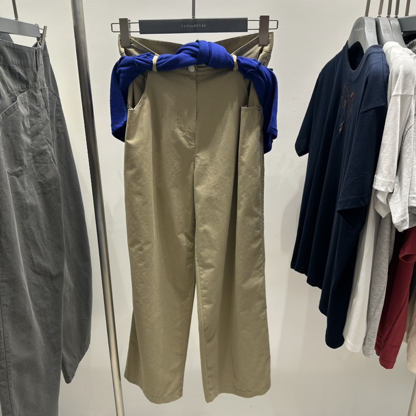 TARABY MOTION東大門㊣實拍女士新品25春夏休閑褲不含腰帶TARABY MOTION休閑褲圖色2