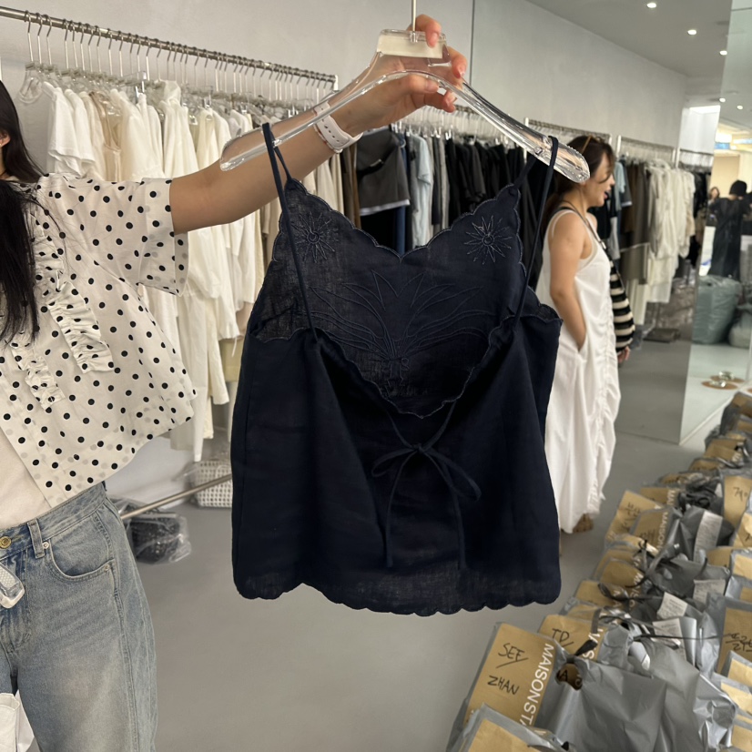 DOUBLE STANDARD/LE SMOKING/MAISONSTAFF東大門㊣實拍女士新款25春夏吊帶背心MAISONSTAFF吊帶/背心