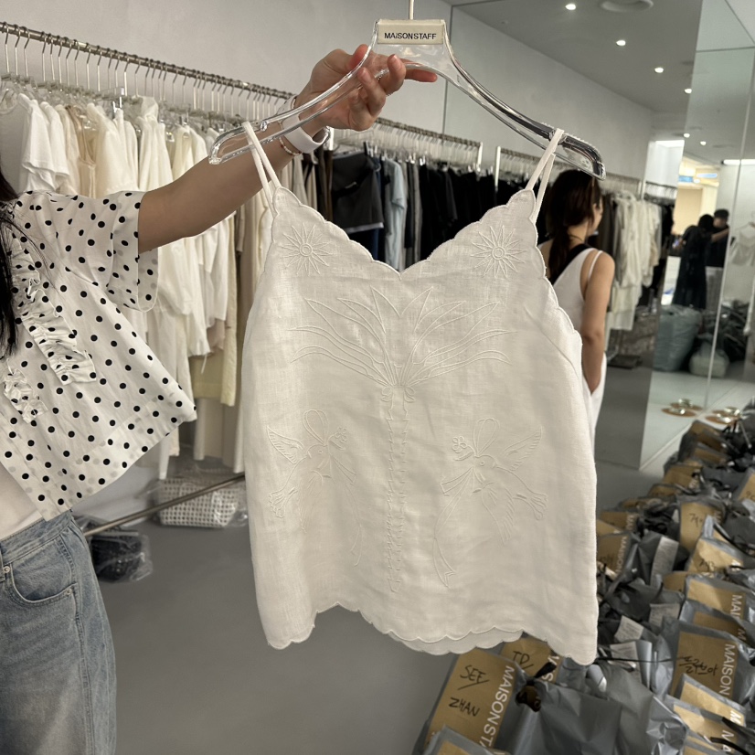DOUBLE STANDARD/LE SMOKING/MAISONSTAFF東大門㊣實拍女士新款25春夏吊帶背心MAISONSTAFF吊帶/背心