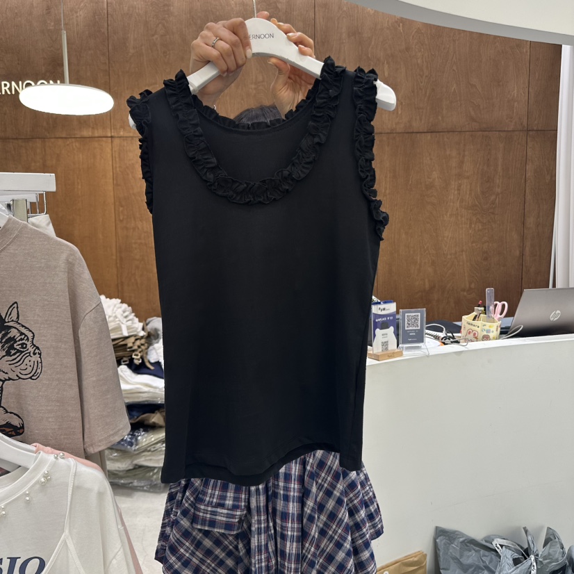 AFTERNOON-P東大門㊣代購女裝新品休閑真品熱賣吊帶背心雙面AFTERNOON吊帶/背心圖色3