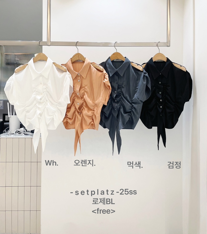 SETPLATZ韓國代購㊣女士新款熱賣真品人氣25春夏襯衫蕾絲衫PLATZCLASSIC襯衫/蕾絲衫