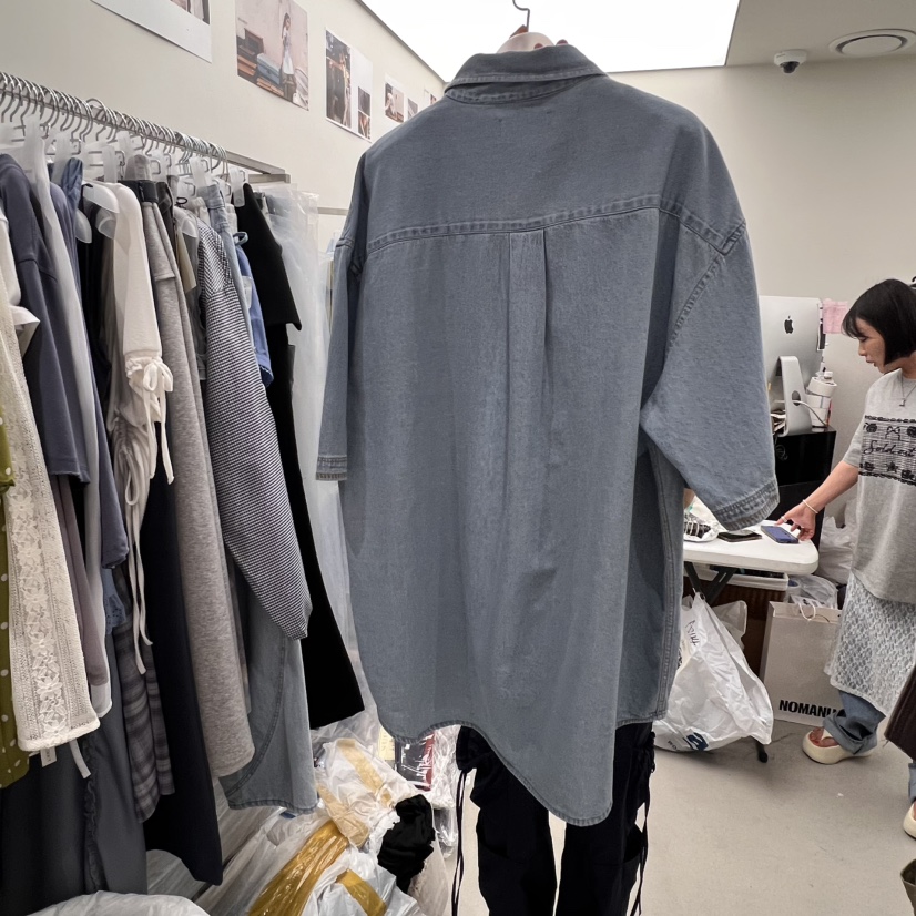 SOLD OUT韓國代購㊣女士新品人氣熱賣時尚襯衫蕾絲衫刺繡緊身SOLD OUT襯衫/蕾絲衫