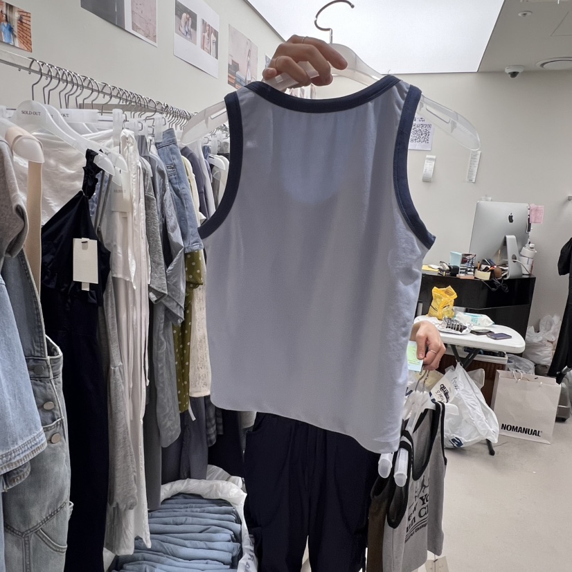 SOLD OUT東大門㊣實拍女士新款時尚推薦熱賣休閑職業吊帶背心SOLD OUT吊帶/背心