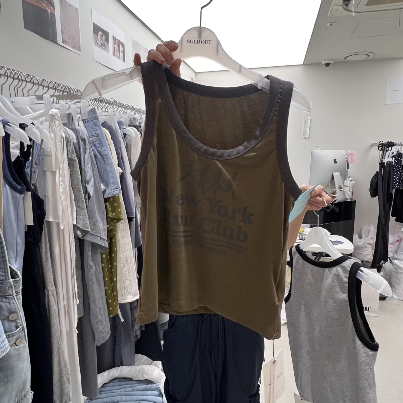 SOLD OUT東大門㊣實拍女士新款時尚推薦熱賣休閑職業吊帶背心SOLD OUT吊帶/背心圖色3