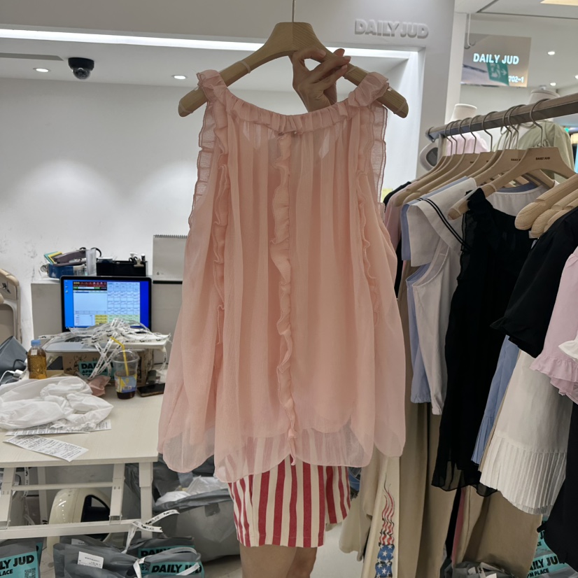 DAILYJUD東大門㊣代購女士新款休閑人氣職業時尚真品吊帶背心DAILY JUD吊帶/背心