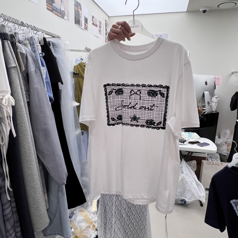 SOLD OUT東大門㊣代購女士新款職業休閑真品推薦時尚熱賣T恤SOLD OUTT恤圖色2