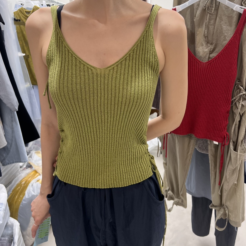 SOLD OUT韓國代購㊣女士新品推薦熱賣人氣休閑時尚吊帶背心SOLD OUT吊帶/背心圖色2
