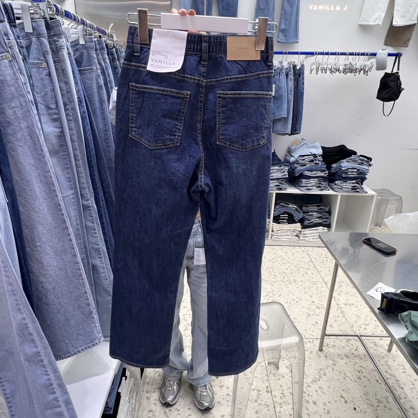 VANILLA J東大門㊣直郵女士新款25春夏熱賣職業休閑牛仔褲VANILLA J牛仔褲
