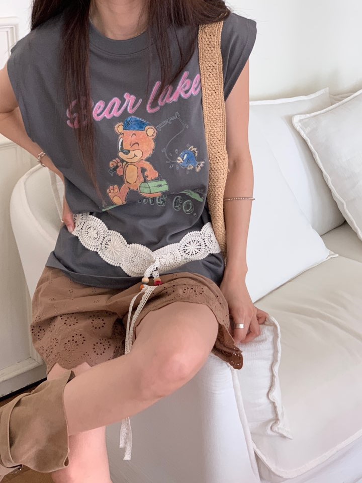 MORE THAN-P韓國直郵㊣女士新款推薦人氣25春夏熱賣吊帶背心MORE THAN吊帶/背心