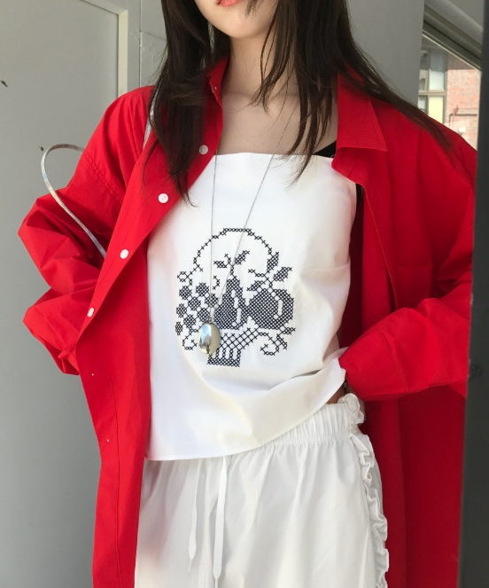 MURS韓國代購㊣女士新款休閑人氣職業25春夏時尚推薦吊帶背心MURS吊帶/背心圖色2