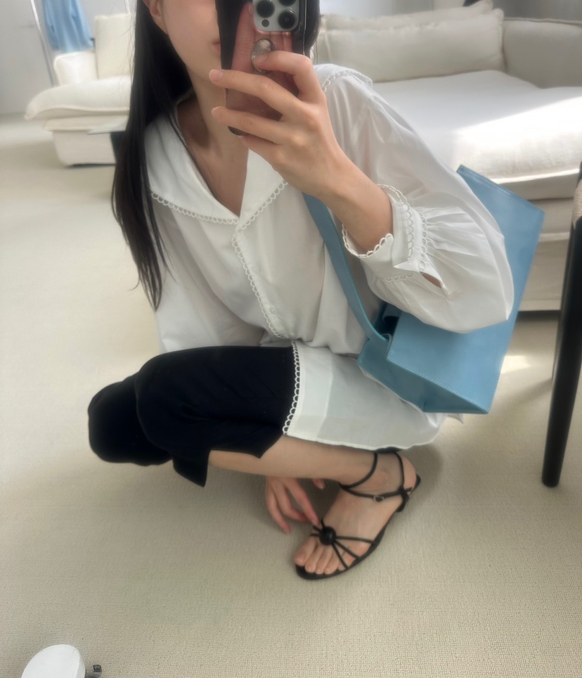 MURS韓國直郵㊣女裝新品推薦熱賣真品職業人氣時尚襯衫蕾絲衫MURS襯衫/蕾絲衫