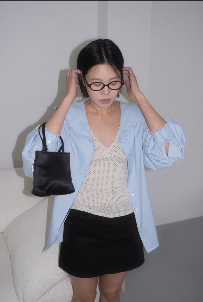 MURS韓國直郵㊣女裝新品推薦熱賣真品職業人氣時尚襯衫蕾絲衫MURS襯衫/蕾絲衫