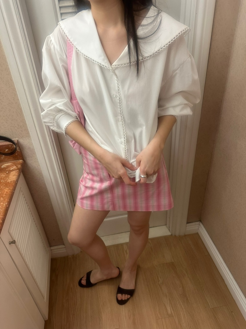 MURS韓國直郵㊣女裝新品推薦熱賣真品職業人氣時尚襯衫蕾絲衫MURS襯衫/蕾絲衫