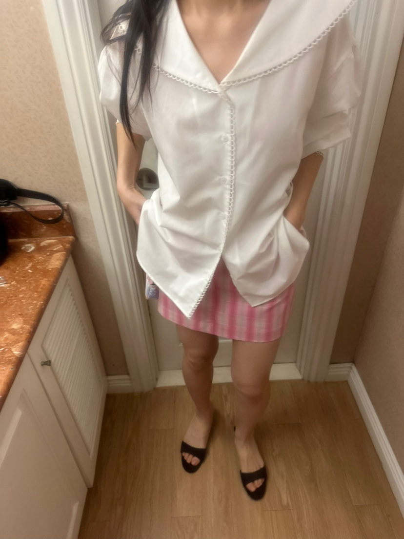 MURS韓國直郵㊣女裝新品推薦熱賣真品職業人氣時尚襯衫蕾絲衫MURS襯衫/蕾絲衫圖色2
