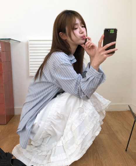 MURS東大門㊣代購女士新品人氣時尚推薦25春夏職業襯衫蕾絲衫MURS襯衫/蕾絲衫