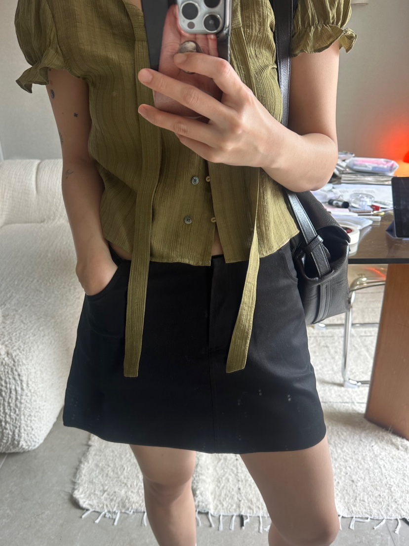 MURS東大門㊣代購女士新品時尚熱賣休閑25春夏職業襯衫蕾絲衫MURS襯衫/蕾絲衫