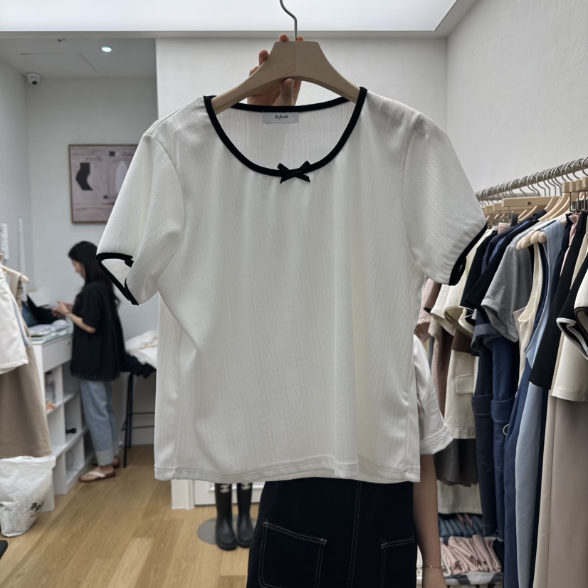 RE:FRESH-L韓國直郵㊣女士新款職業時尚休閑人氣真品熱賣T恤RE:FRESHT恤