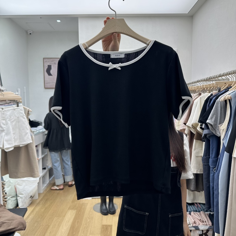 RE:FRESH-L韓國直郵㊣女士新款職業時尚休閑人氣真品熱賣T恤RE:FRESHT恤圖色3