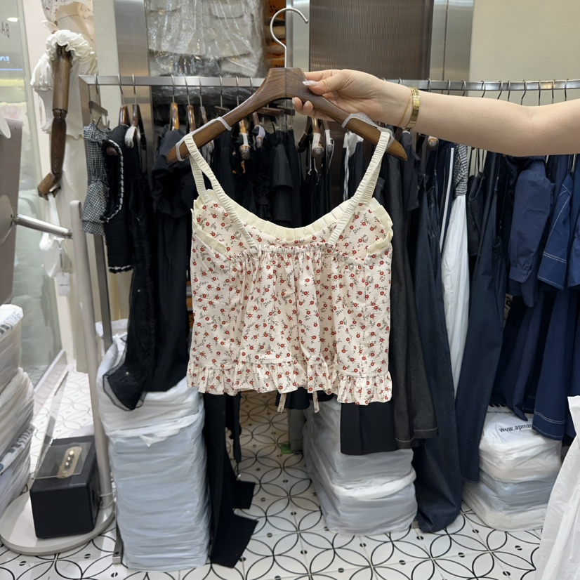 BAMBOLINA東大門㊣代購女士新品人氣25春夏職業休閑吊帶背心BAMBOLINA吊帶/背心