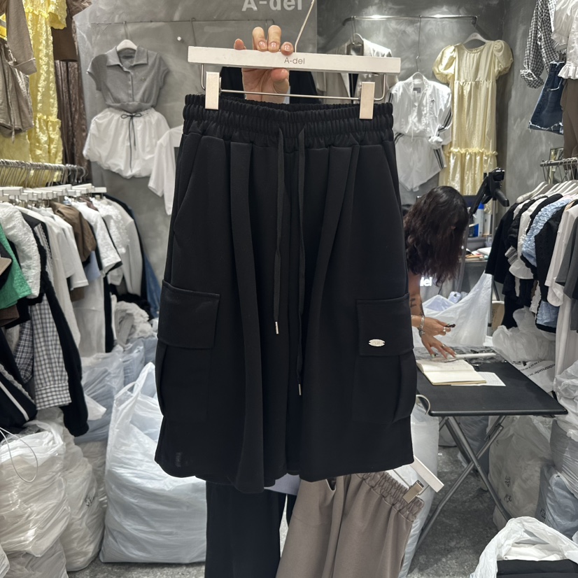 A-DEL韓國代購㊣女士新品真品推薦25春夏熱賣休閑職業短褲A-DEL短褲圖色3