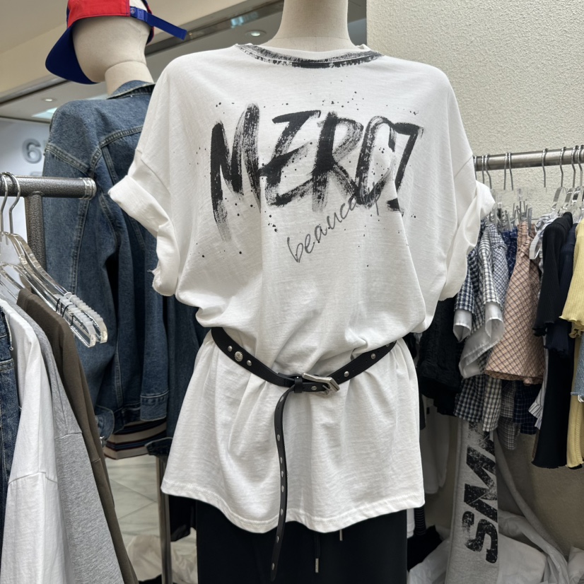 MAGOT東大門㊣代購女士新品職業人氣25春夏時尚休閑推薦T恤IIIΛGOT/MAGOTT恤圖色1