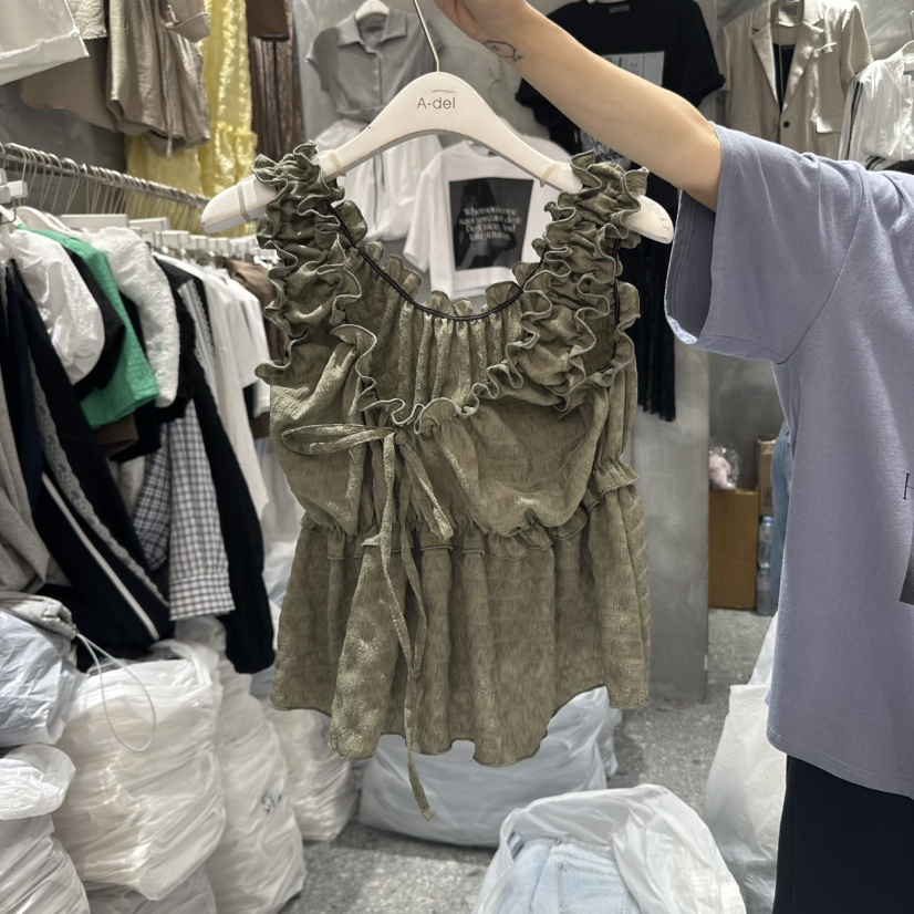 A-DEL東大門㊣直郵女裝新品真品休閑推薦熱賣職業吊帶背心A-DEL吊帶/背心圖色2