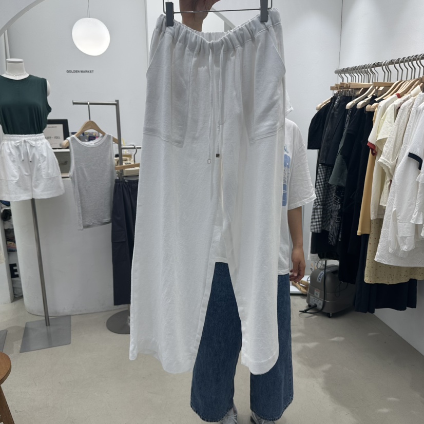 GOLDEN MARKET東大門㊣直郵女士新品人氣25春夏休閑褲口袋亞麻GOLDEN MARKET休閑褲