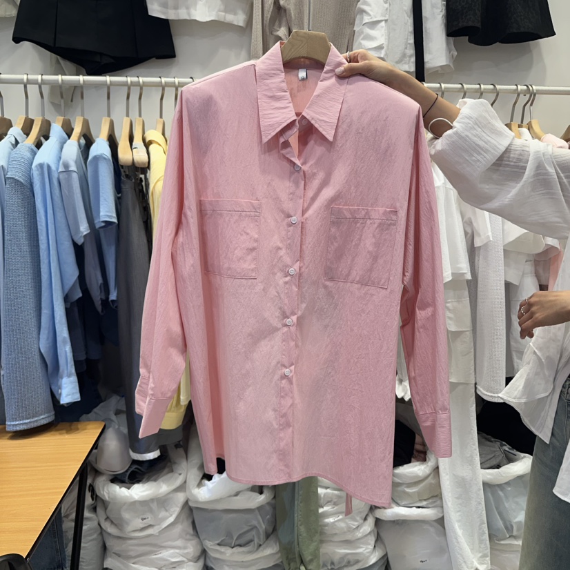 Q C韓國代購㊣女裝新品人氣真品熱賣25春夏時尚襯衫蕾絲衫Republlc of qc襯衫/蕾絲衫圖色1