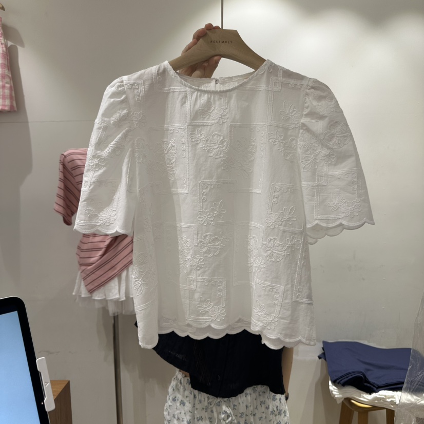 ASSEMBLY韓國代購㊣女士新款職業人氣推薦休閑25春夏襯衫蕾絲衫ASSEMBLY襯衫/蕾絲衫