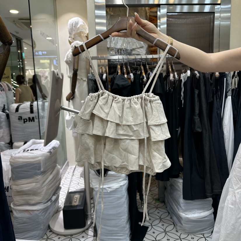 BAMBOLINA東大門㊣實拍女裝新品休閑推薦職業人氣真品吊帶背心BAMBOLINA吊帶/背心