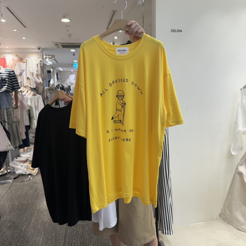 CELINA東大門㊣實拍女士新品職業人氣休閑時尚真品推薦熱賣T恤CELI_NAT恤圖色2