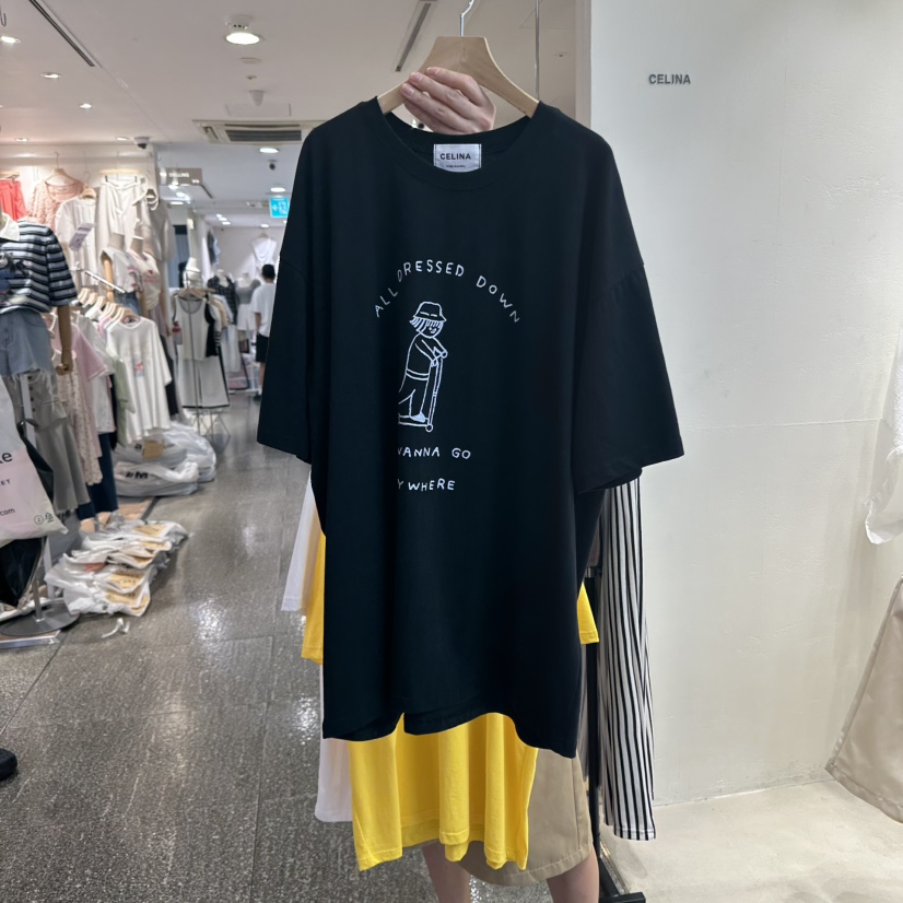 CELINA東大門㊣實拍女士新品職業人氣休閑時尚真品推薦熱賣T恤CELI_NAT恤圖色3