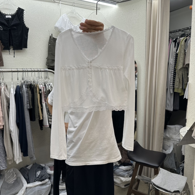 MAGOT東大門㊣實拍女裝新品真品推薦人氣休閑25春夏針織衫透明IIIΛGOT/MAGOT針織衫