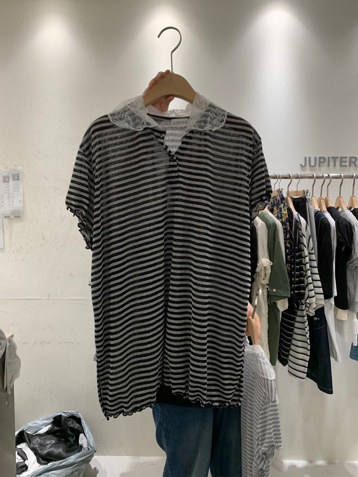 JUPITER韓國代購㊣女裝新品熱賣休閑職業25春夏真品時尚T恤JUPITERT恤圖色2