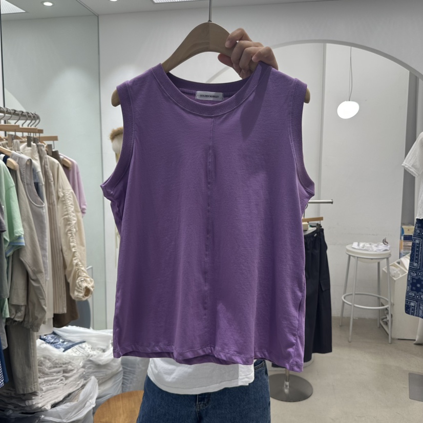 GOLDEN MARKET韓國代購㊣女士新品時尚25春夏人氣吊帶背心GOLDEN MARKET吊帶/背心圖色5