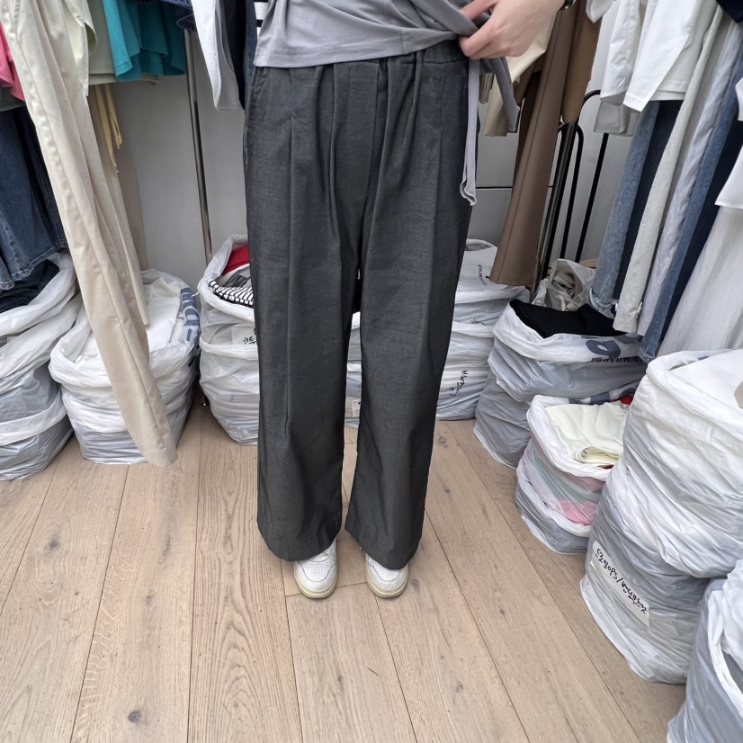 MOI-A韓國代購㊣女裝新款熱賣休閑職業時尚25春夏人氣休閑褲MOI-A休閑褲圖色2