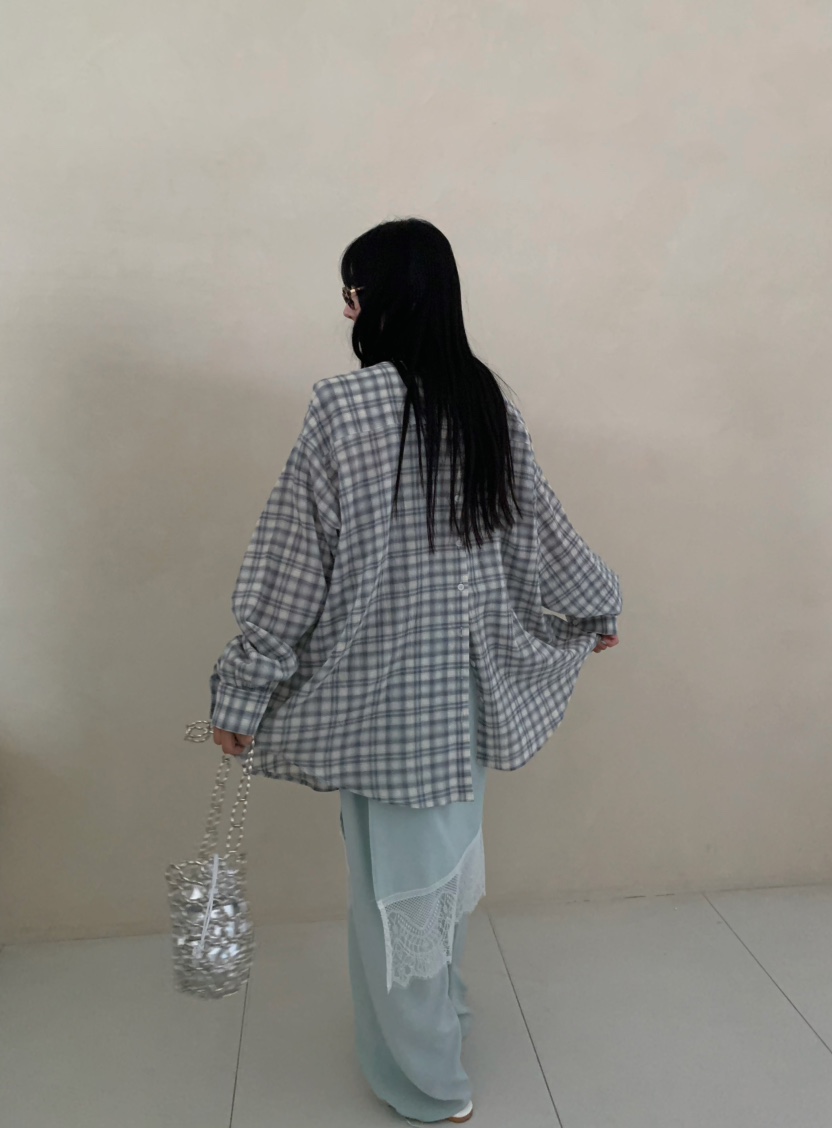 BY FLOW東大門㊣實拍女士新款時尚人氣襯衫蕾絲衫男女同款BY FLOW襯衫/蕾絲衫