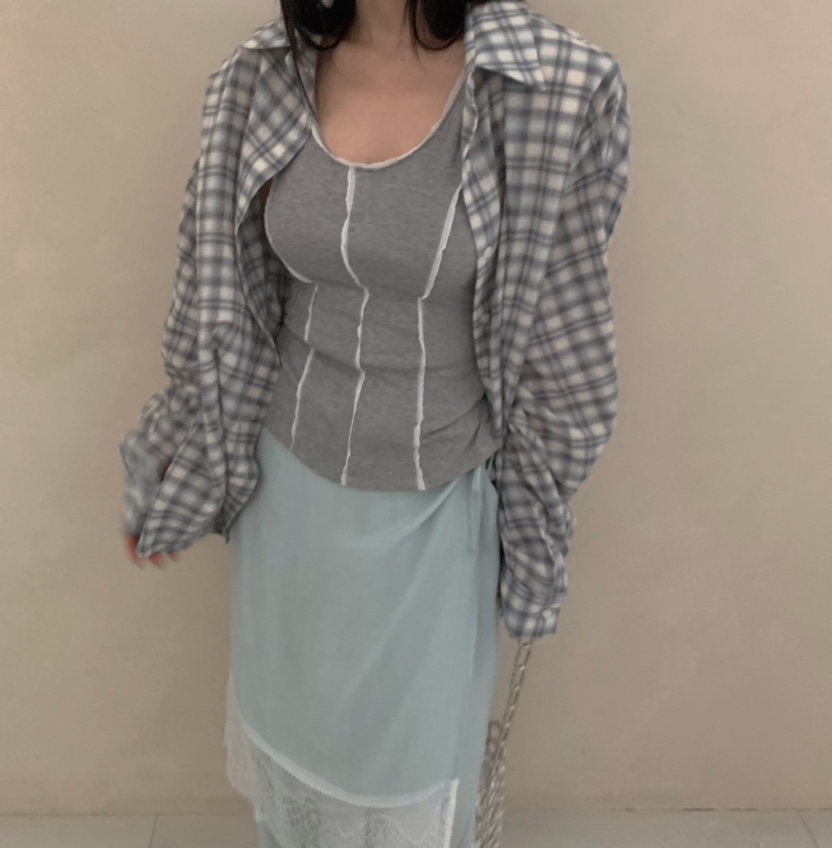 BY FLOW東大門㊣實拍女士新款時尚人氣襯衫蕾絲衫男女同款BY FLOW襯衫/蕾絲衫圖色2